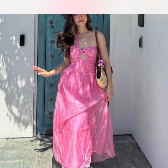 Love shack fancy style/Fortunate One Pink Maxi Dress - Picture 7 of 7